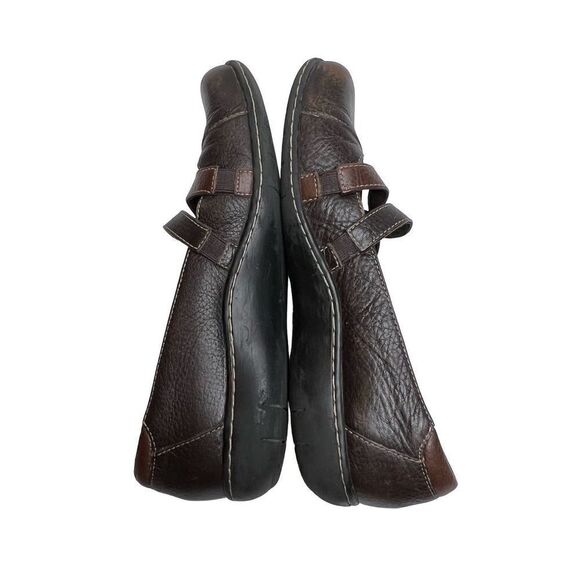 Clarks bendables sixty cruise brown leather criss cross flats size 8 - Picture 5 of 13